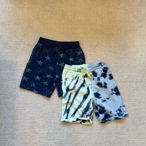 Splendid Navy Star and Tie-Dye Shorts